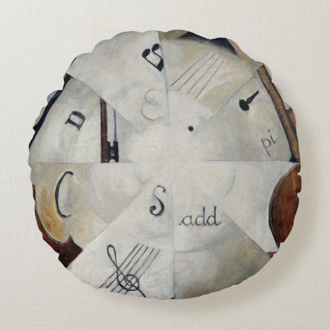 Symphony, 1915 rundes kissen (Vorderseite)