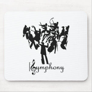 SYMPHONY-Orchester in einem stilisierten Design Mousepad