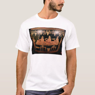 Symposium, das drei Männer spielen cottabos zeigt T-Shirt
