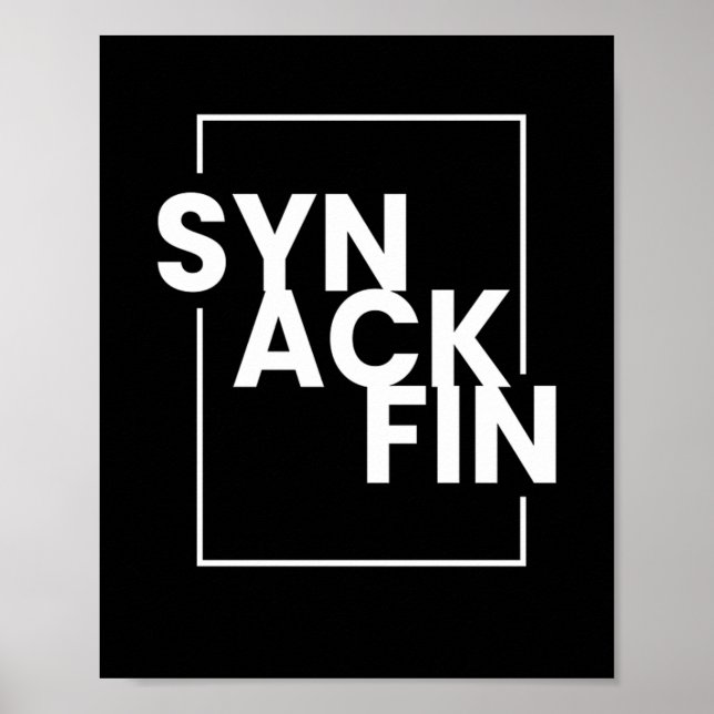 SYN ACK FIN IT Hacker Code Poster (Vorne)