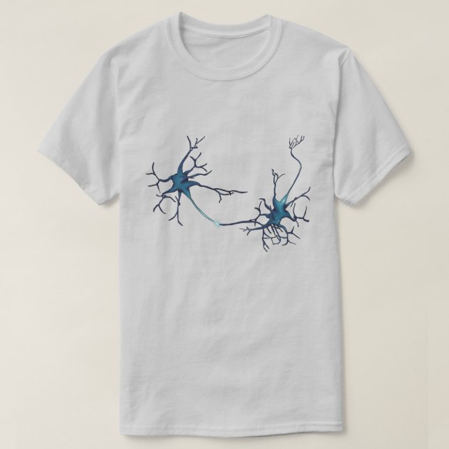 Synapse zwischen Neuronen, Neurowissenschaftsneuro T-Shirt (Design vorne)