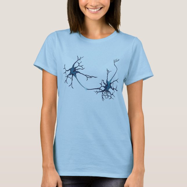 Synapse zwischen Neuronen, Neurowissenschaftsneuro T-Shirt (Vorderseite)