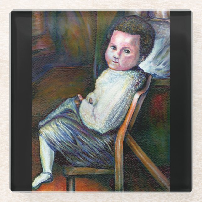 Synästhesie Glasuntersetzer (Vorderseite)