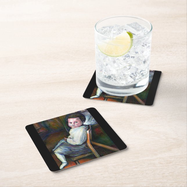 Synästhesie Rechteckiger Pappuntersetzer (Vor Ort)