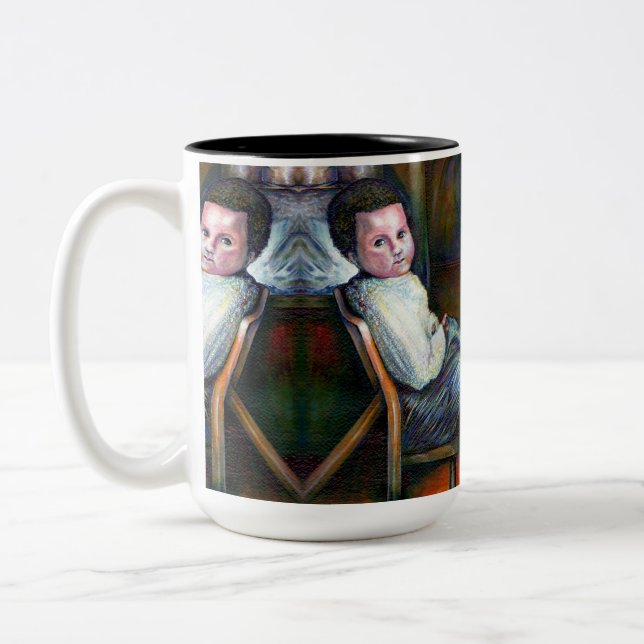 Synästhesie Zweifarbige Tasse (Links)