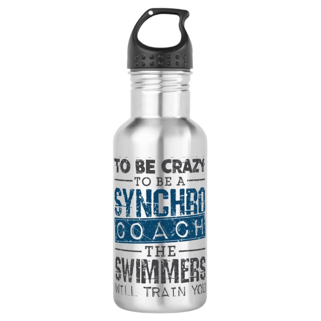 Synchro-Biker Edelstahlflasche (Vorderseite)