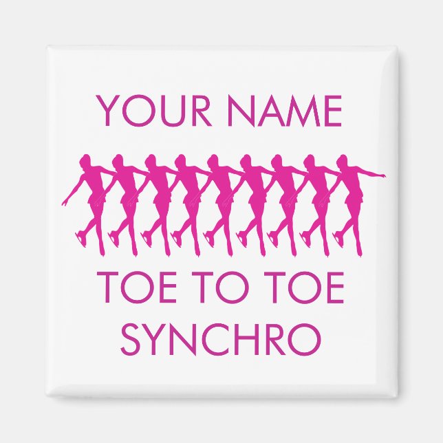 SYNCHRO FIGURE PATINAGE MAGNET (Devant)