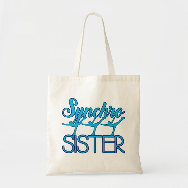 Synchro-Schwester Synchron Eisläuferin Tragetasche (Vorne)