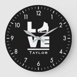 Synchronische Liebe und Live-Skaten Große Wanduhr