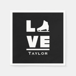 Synchronische Liebe und Live-Skaten Serviette