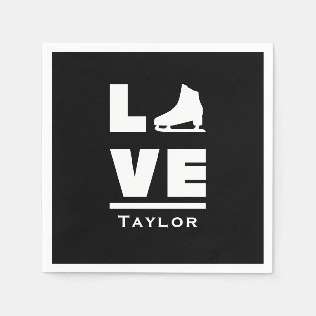 Synchronische Liebe und Live-Skaten Serviette (Vorderseite)