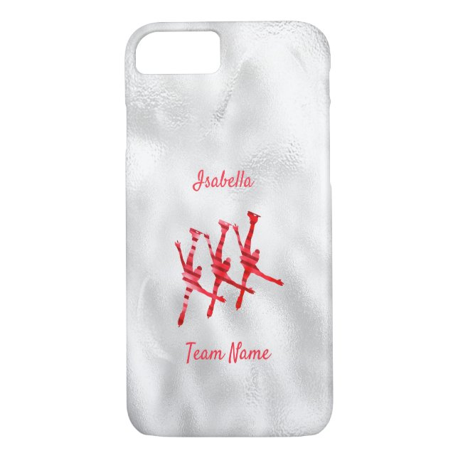 Synchronisierte Skaten-Telefonzelle rot Case-Mate iPhone Hülle (Rückseite)