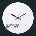 Synchronized Execution Minimalist Große Wanduhr<br><div class="desc">Monitor the duration of your optimization sprints. This high-contrast clock removes distractions,  allowing for precise time-tracking during critical manual overrides.</div>