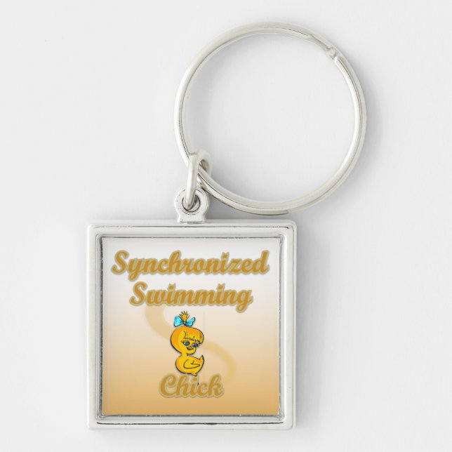 Synchronized Swimming Chick Schlüsselanhänger (Vorne)