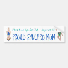 Synchronized Swimming Swim Team Proud Synchro Mom Autoaufkleber