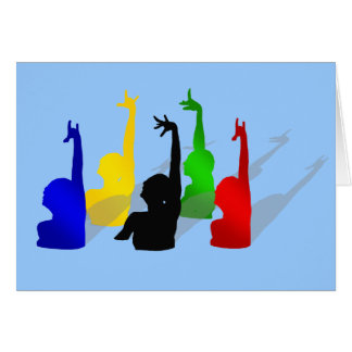 Synchronschwimmen synchronisierte Schwimmer