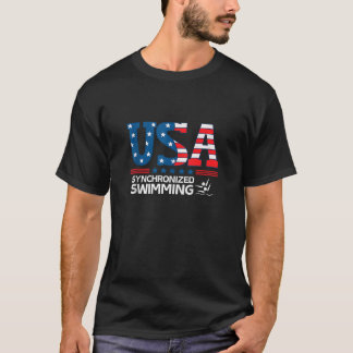 Synchronschwimmen Vereinigte Staaten Flagge USA Sp T-Shirt