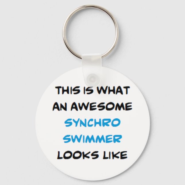 Synchronschwimmer, phantastisch schlüsselanhänger (Vorderseite)