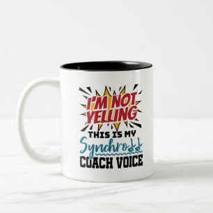 Synchronschwimmer Synchro-Busse Zweifarbige Tasse