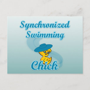 Synchronschwimmkick #3 postkarte