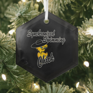 Synchronschwimmkick #4 ornament aus glas
