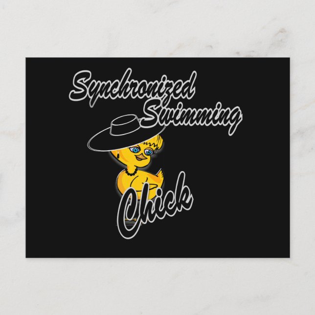 Synchronschwimmkick #4 postkarte (Vorderseite)