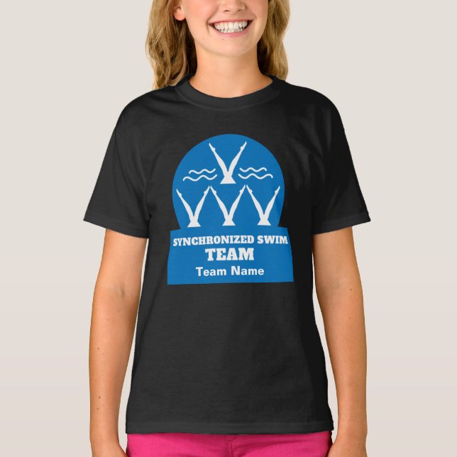 Synchronschwimmteam T-Shirt (Vorderseite)