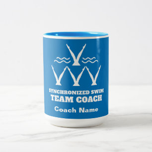 Synchronschwimmteam Zweifarbige Tasse