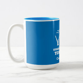 Synchronschwimmteam Zweifarbige Tasse