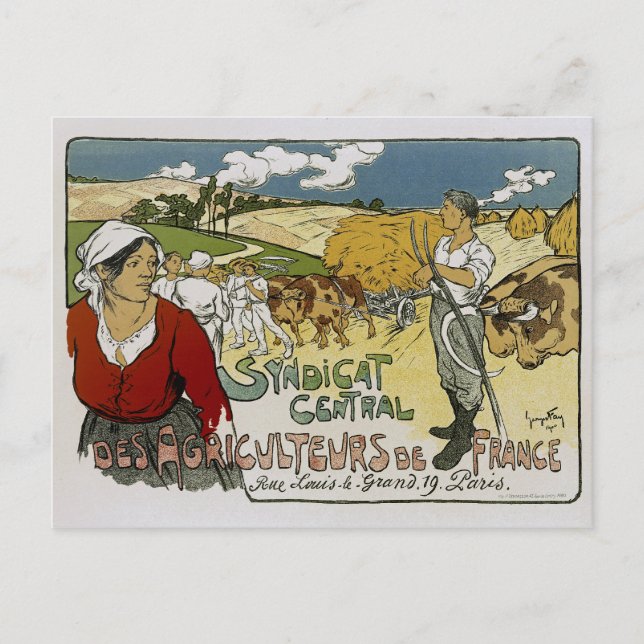 Syndicat Central Des Agricules de France Postkarte (Vorderseite)