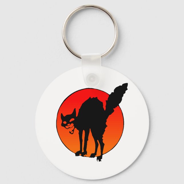 Syndikalistenkatze Schlüsselanhänger (Vorderseite)