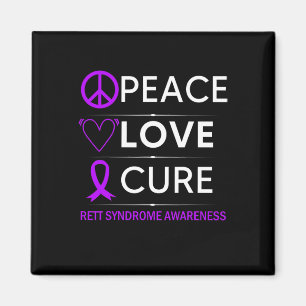 Syndrom Bewusstsein Frieden Liebe Heilung Lila Ban Magnet