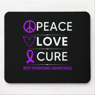Syndrom Bewusstsein Frieden Liebe Heilung Lila Ban Mousepad