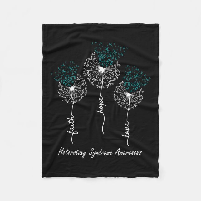 Syndrom Bewusstseinsbildung Glaube Hoffnung Liebe Fleecedecke (Vorderseite)