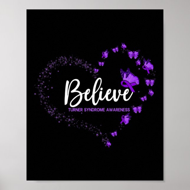Syndrome Awareness Butterfly Glaube Poster (Vorne)