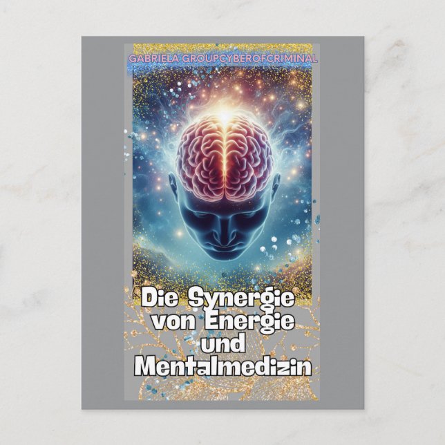 Synergie von Energie und Mentalmedizin Postkarte (Vorderseite)