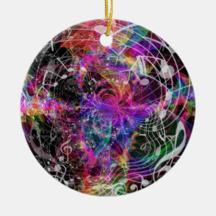Synesthesia-Musik-buntes sensationelles Detail Keramik Ornament