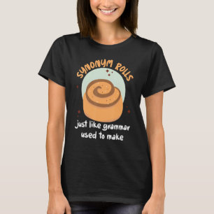 Synonym-Rollen, wie Grammatik, die verwendet wird, T-Shirt