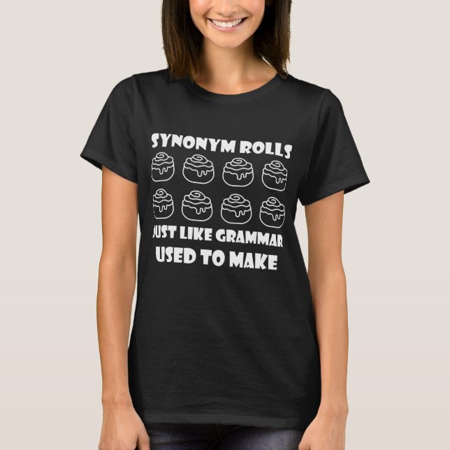 Synonym-Rollen, wie Grammatik, die verwendet wird, T-Shirt (Vorderseite)