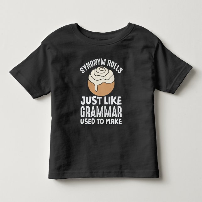 Synonym Rolls Meme English Grammar Teacher Pub Kleinkind T-shirt (Vorderseite)