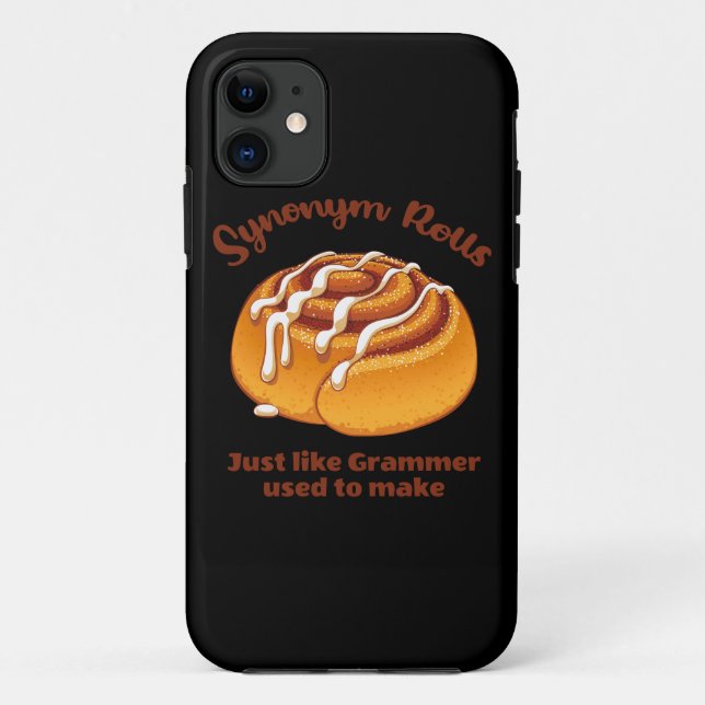 Synonym-Rolls wie Grammer Case-Mate iPhone Hülle (Rückseite)