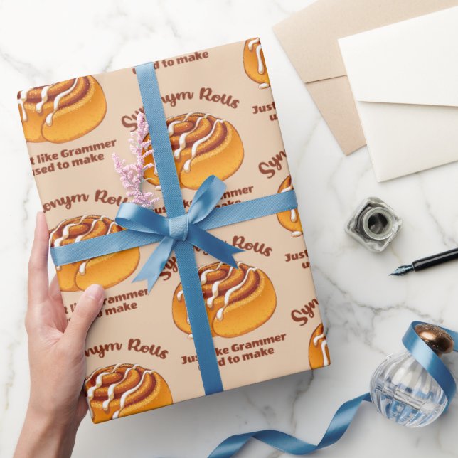Synonym-Rolls wie Grammer Geschenkpapier (Schenken)