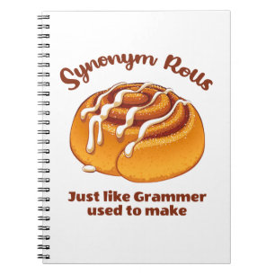 Synonym-Rolls wie Grammer Notizblock