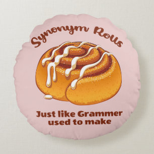 Synonym-Rolls wie Grammer Rundes Kissen