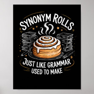 Synonyme rollen genau wie die Grammatik, die zum L Poster