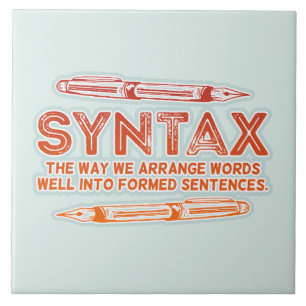 Syntax Funny Sentence Struktur Grammar Fliese