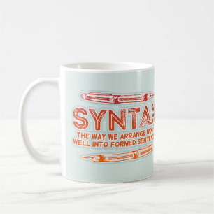 Syntax Funny Sentence Struktur Grammar Kaffeetasse