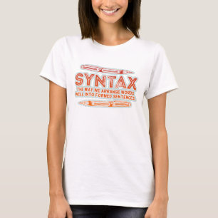 Syntax Funny Sentence Struktur Grammar T-Shirt