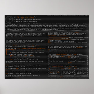 Syntax und Methoden in der C-Sprache Poster