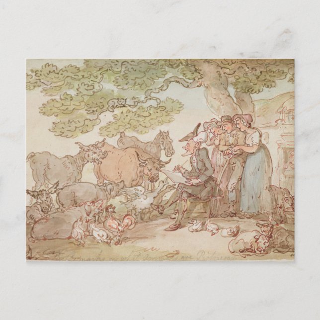Syntaxskizzierung nach der Natur Postkarte (Vorderseite)